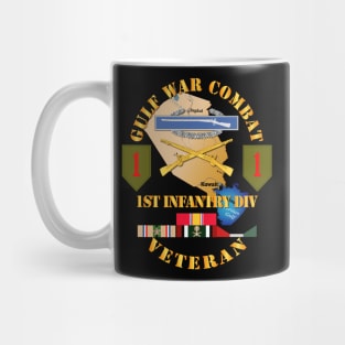 Gulf War Combat Infantry Vet w 1st ID SSI Mug